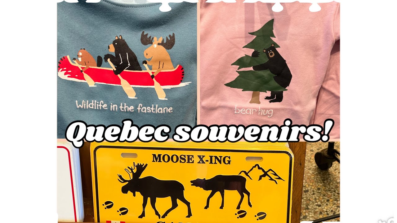 Quebecois souvenirs! Downtown of old Quebec City! Knowing French definitely helps!