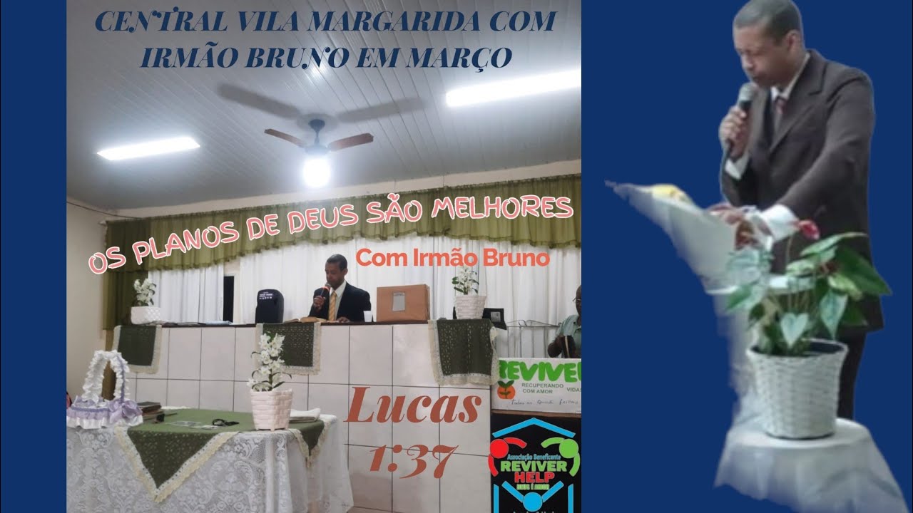 Pregação completa na central Vila Margarida | com Irmão Bruno 📖