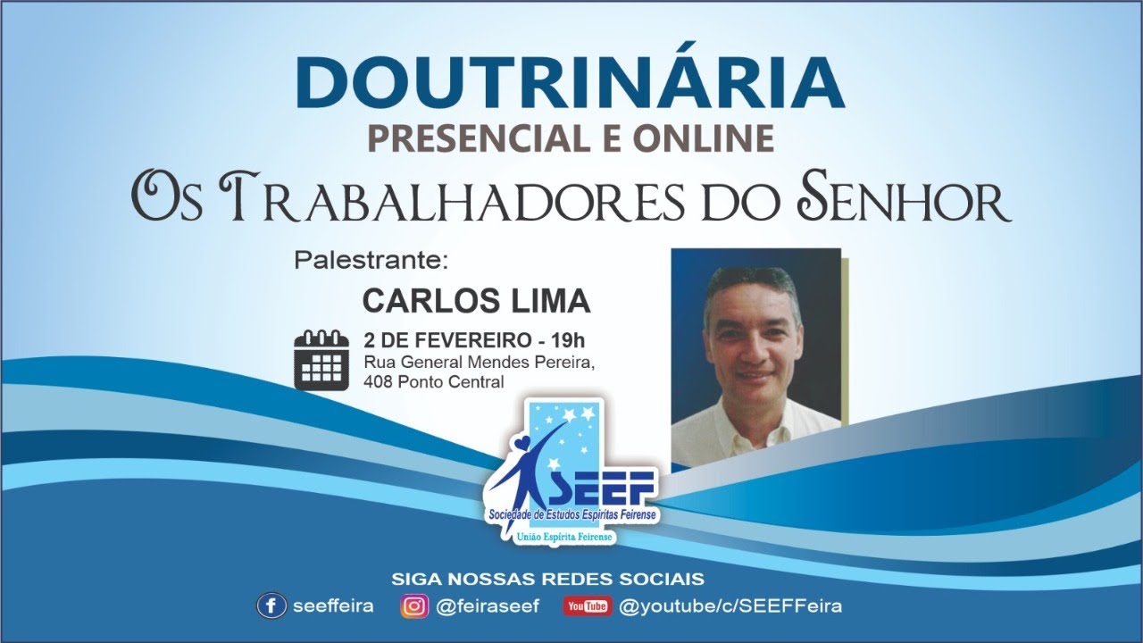 02/02/2026 às 19h | OS TRABALHADORES DO SENHOR | (CARLOS LIMA)