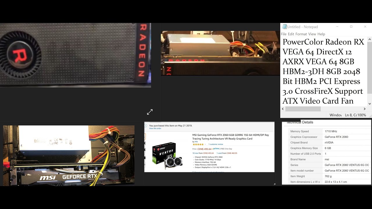 RTX 2060 & VEGA64 ON ALIENWARE GRAPHICS AMPLIFIER! (Also RAZER CORE X EGPU)