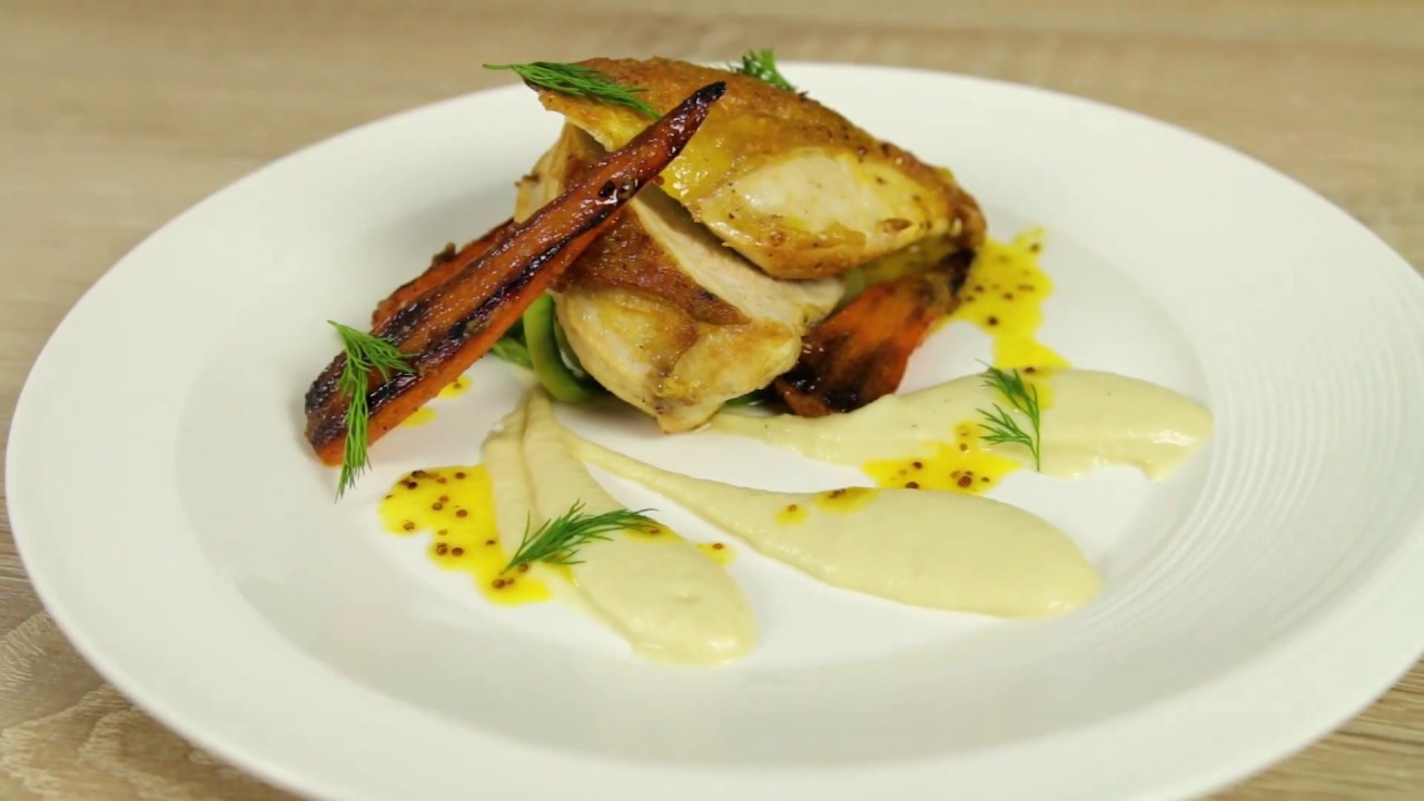 Piept de pui cu piure de ceapă și sos de portocale - Mike The Chef