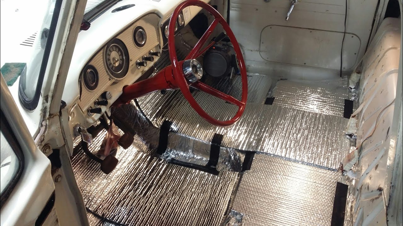 Time to install Sound Deadener, and heat insulation in the 66 F100 Shop Truck. $100.00 Budget!