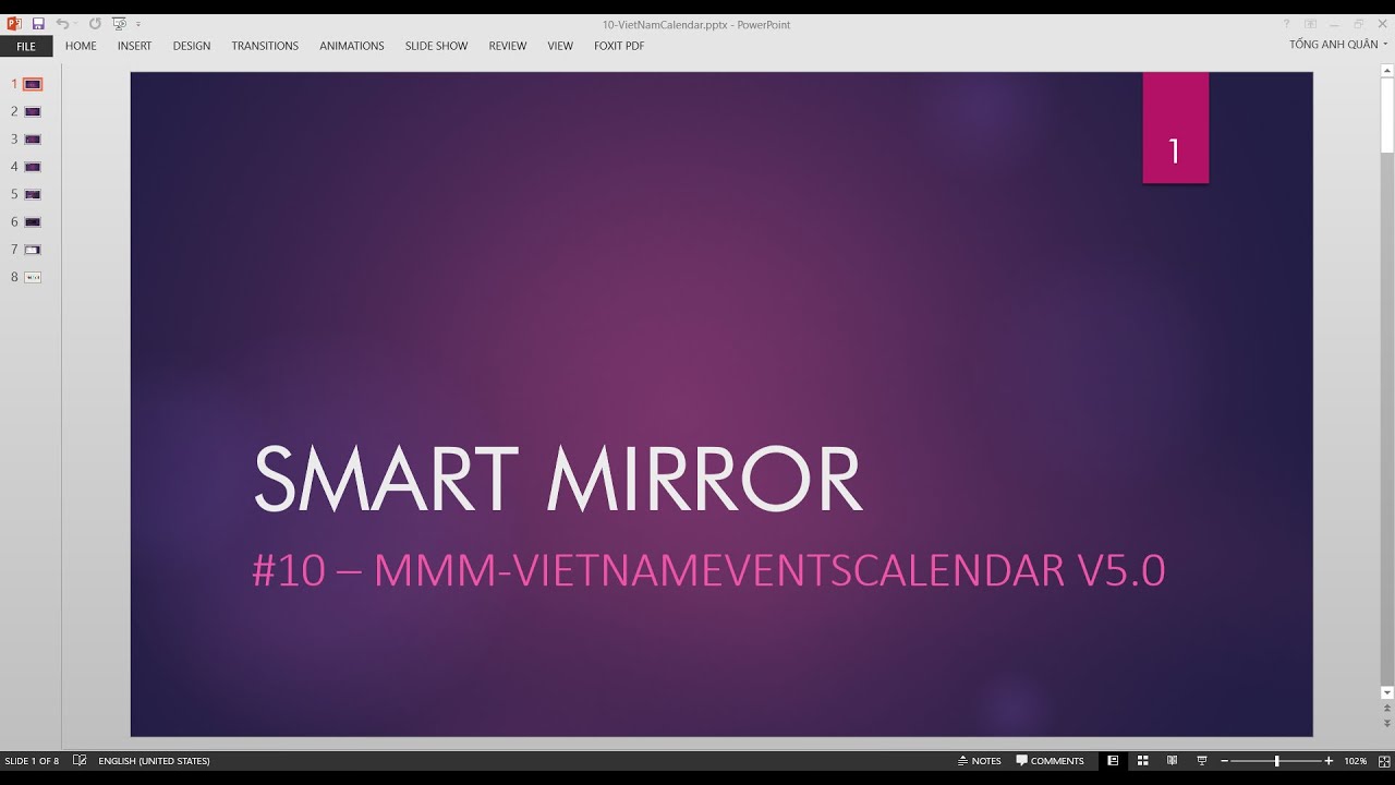 P10 - [ENGSUB] - SmartMirror - Gương thông minh - VIETNAM EVENTS CALENDAR