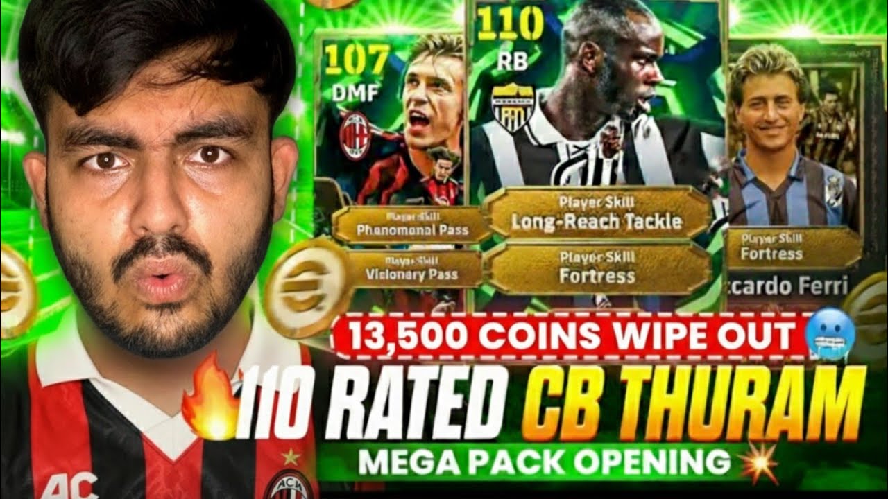 Thuram 107 Pirlo 107 প্যাক ওপেনিং 🥶🔥 Best Epic Italian League Guardianas Pack Opening 🤯🔥