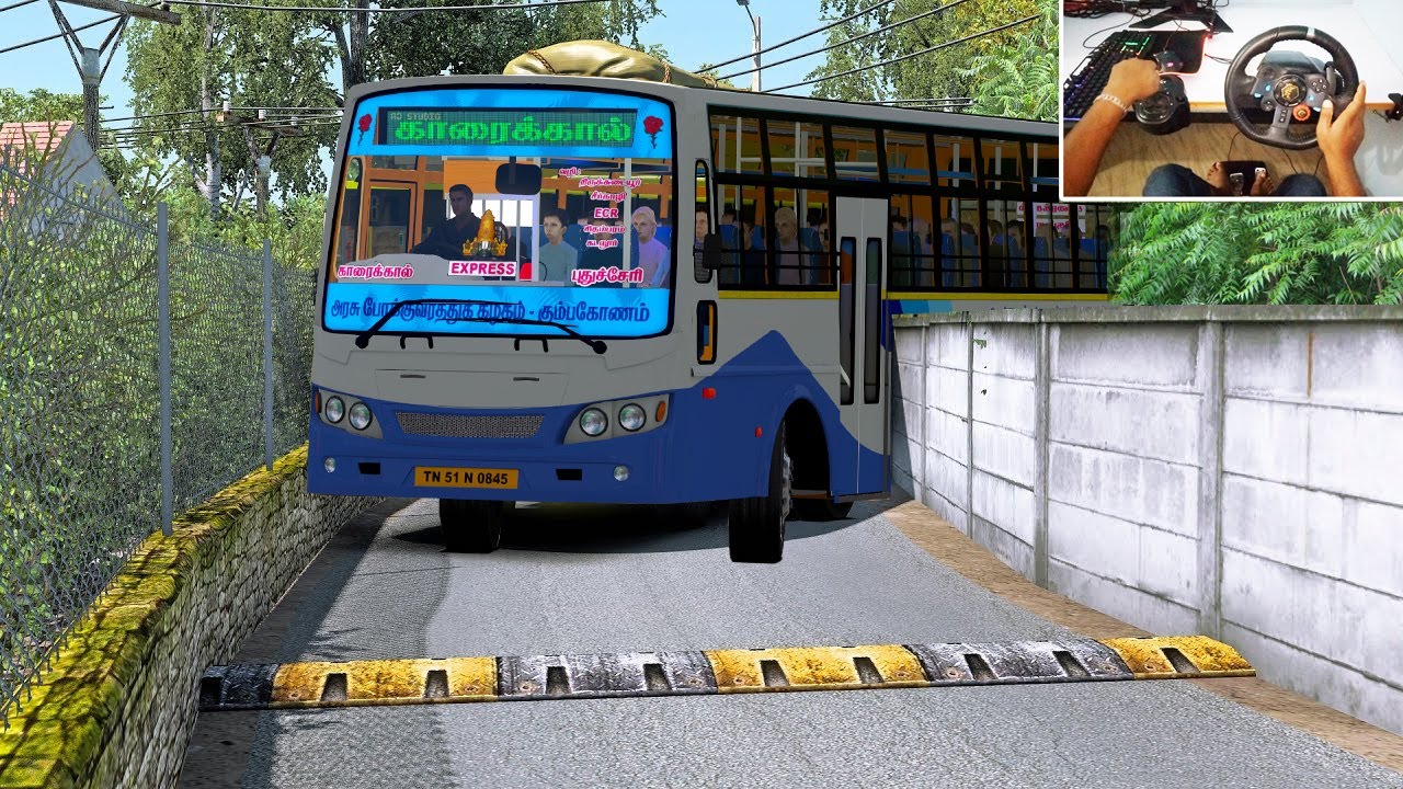 ✅Tnstc Aranthangi Bus Driving || Euro Truck Simulator 2 Tamil ✅Driving on Danger Road Trichy Bus HD