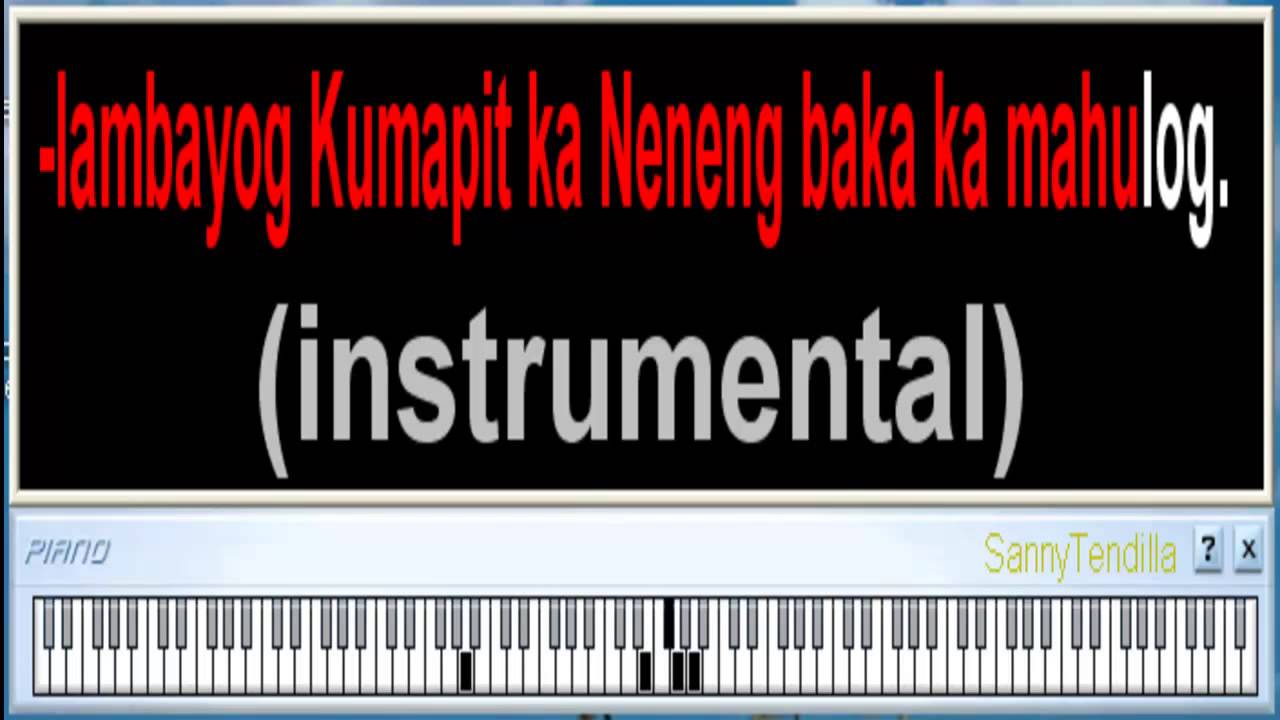 Leron Leron Sinta - Nursery Rhymes | Filipino Folk Song (Karaoke)