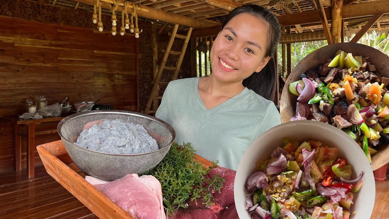 Kinilaw, Sinugbang Baboy for Lunch and I made Ginamos Mimis | Dinakdakan for Dinner | Ms Cynthia