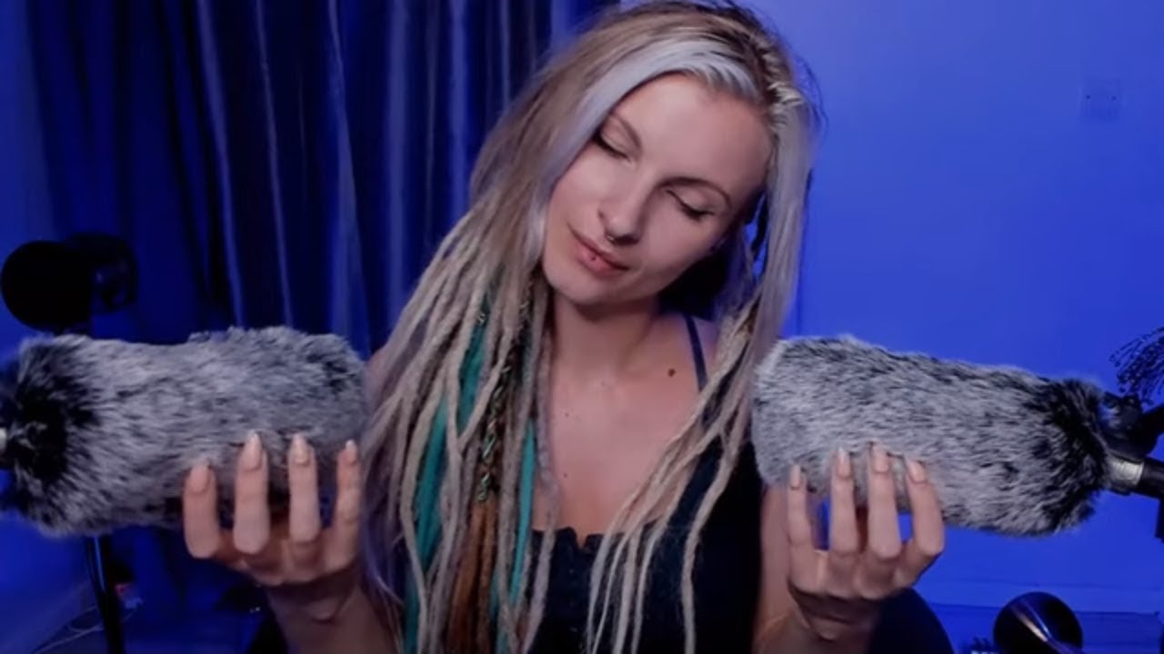 [ASMR] Head massage mic fluffies calming no talking