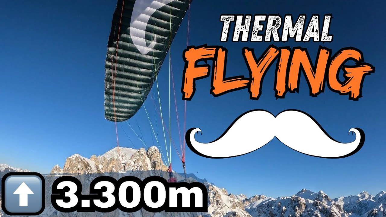 Can you fly THERMALS with a PARAKITE? 3 Flights with Flare Moustache 22 (Thermaling)