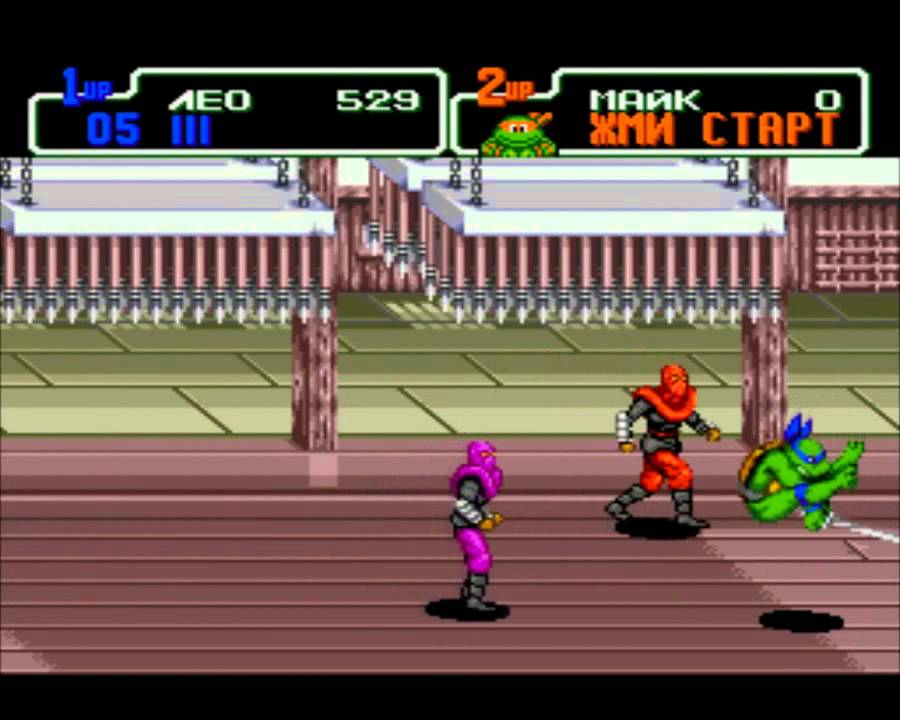 Teenage Mutant Ninja Turtles: The Hyperstone Heist (RUS) SEGA Прохождение / Walkthrough