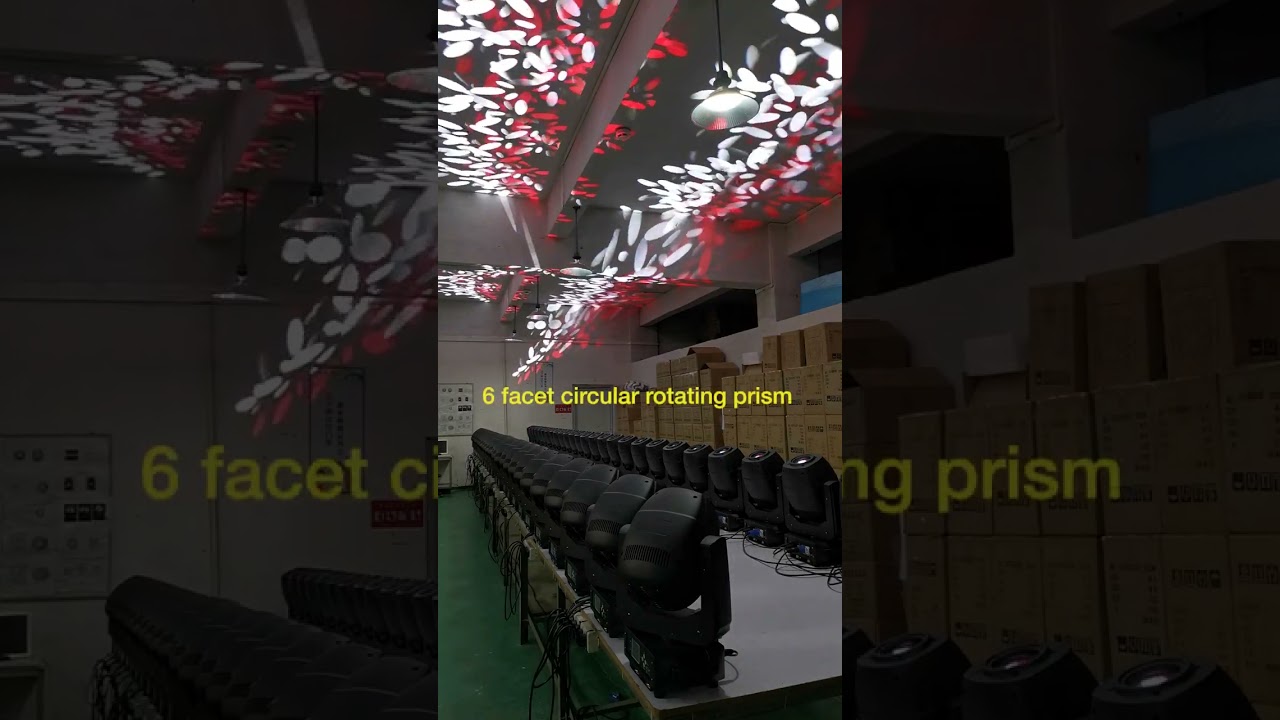 Hybrid Spot 200W LED moving head Quality Control testing