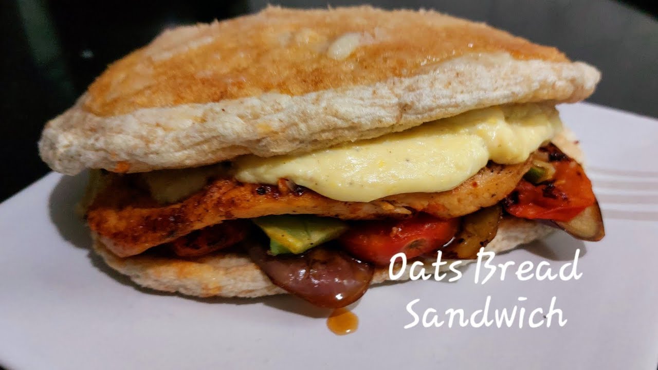 Easy Meal Recipe | Oats Bread Sandwich | How To Make Oats Bread 