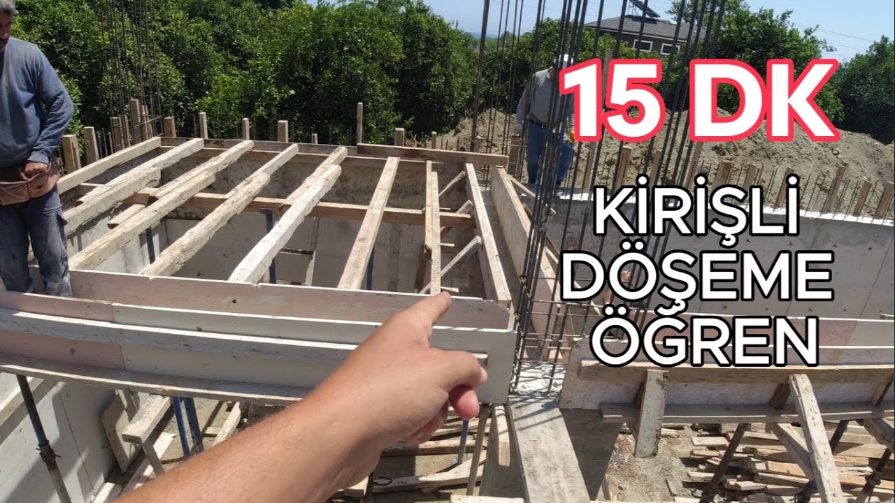 KİRİŞLİ (PLAK) DÖŞEME ÇAKIYORUZ... Çok güzel detaylar var kaçırma... VİLLA SERİ-7