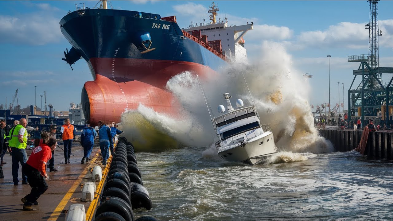 Biggest Ship Launches Ever Caught on Camera