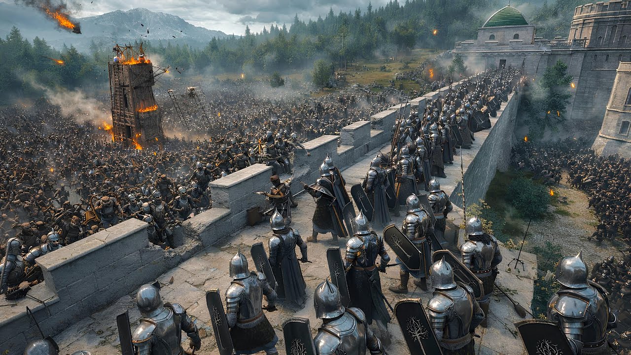 Can 1000 Gondorians Stop 3000 Mordor Orcs Siege – LOTR Mod | Mount & Blade 2 Bannerlord