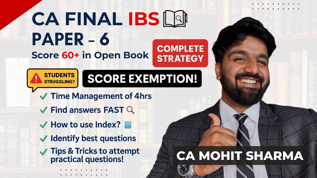 CA Final IBS Paper 6: Sure-Shot Strategy for Guaranteed Success 🔥