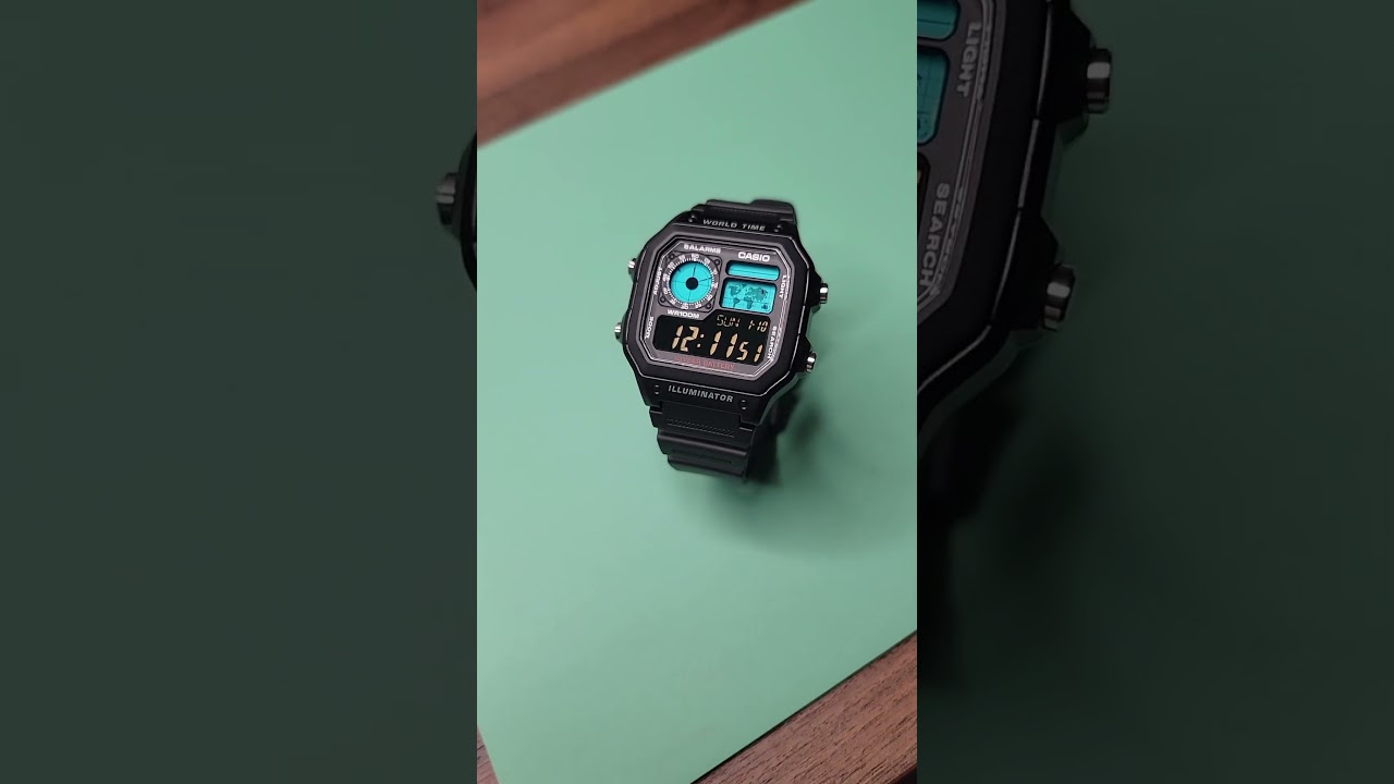 Casio AE1200 Royale Mod - Tiffany - Modatronic.com #digitalwatch #casio #watches #ae1200 #waifu