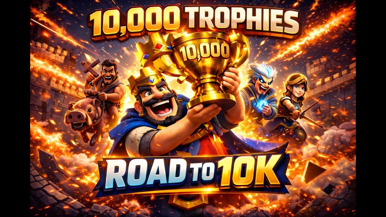 CLASH ROYAL PUSH TO 10 000 TROPHIES 20. ARENA - DAY 2#Shorts