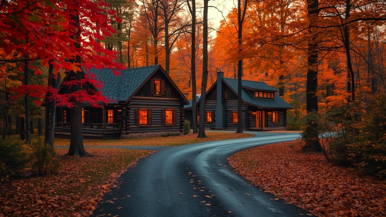 Soothing Autumn Scenery 🍂 Relaxing Sleep Music to Heal Mind & Overcome Insomnia
