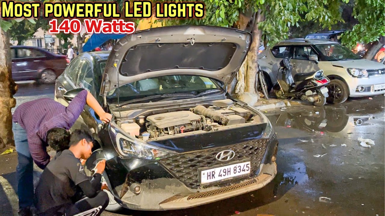 Finally Installing New LED Lights in my Verna sx(o) 👌