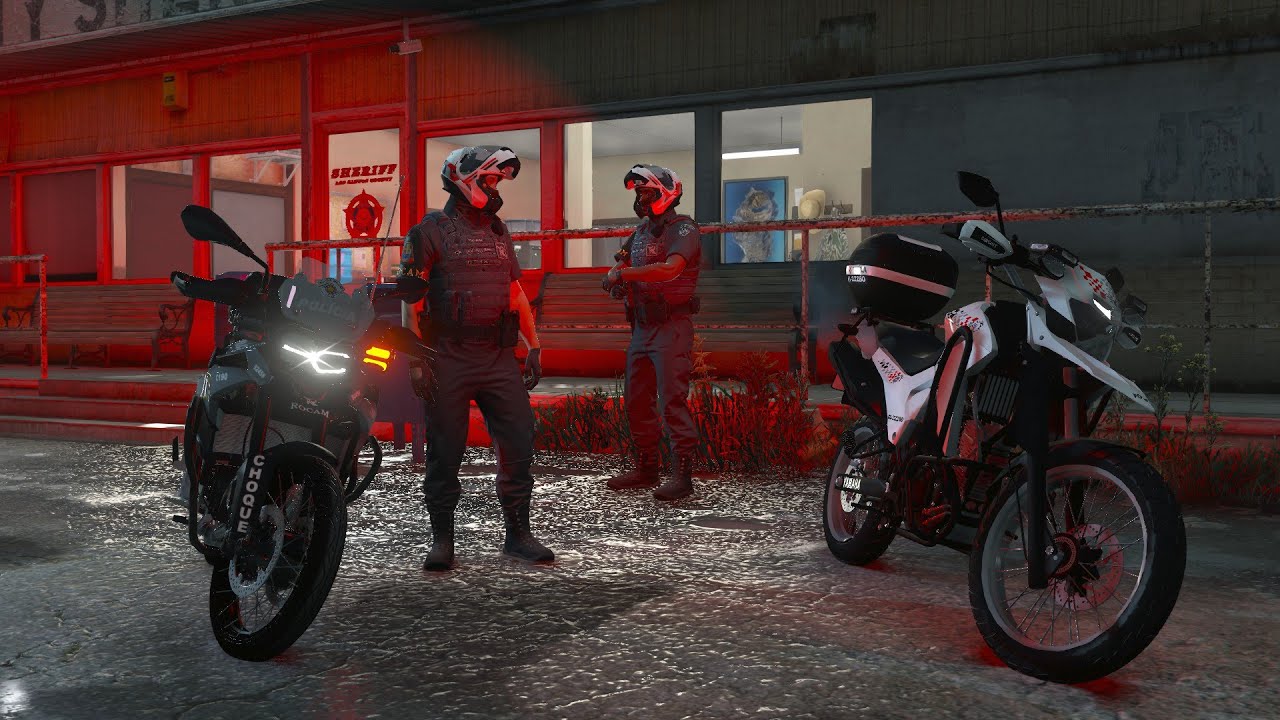 Patrulhamento de F850 CHOQUE em 1° PESSOA - GTA V (4K)