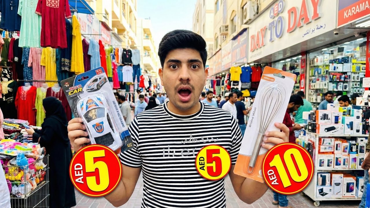 🤯Dubai Day To Day Market Tour | Karama Cheapest Shopping 😱 AED 1, 3, 5 Deals