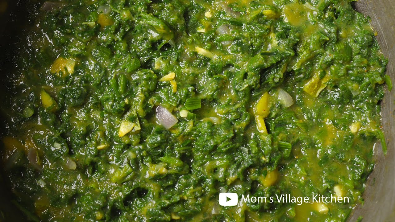 How To Cook Pumpkin Leaves  Easy African Food - Mom’s Village Kitchen