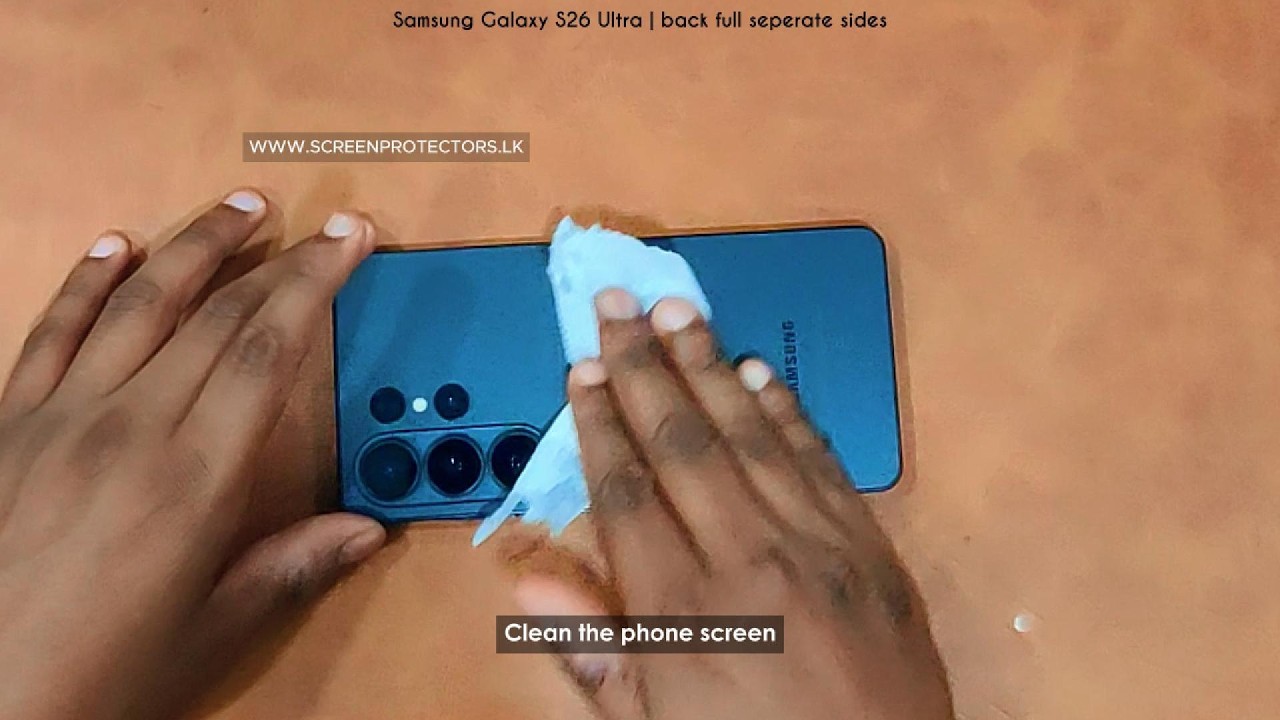 Installing Hydrogel Back Protector on the Samsung Galaxy S26 Ultra | Installation Instructions.