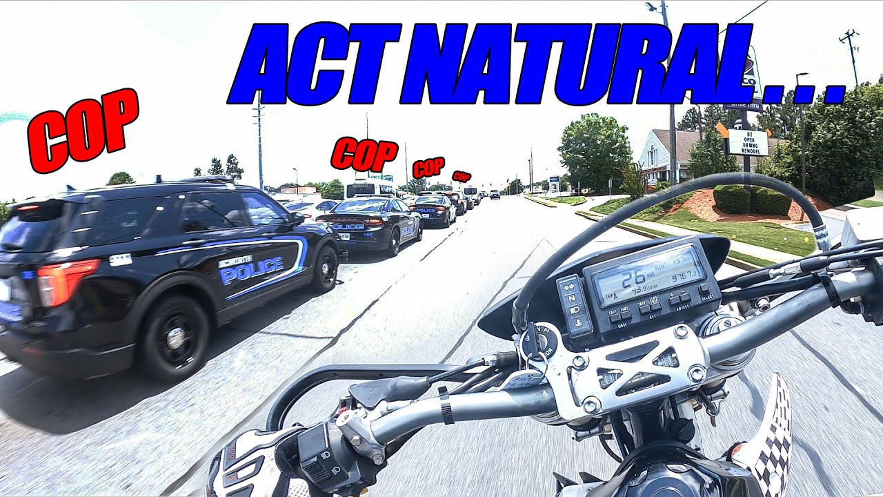 I Accidently Wheelied in front of 12 Cops...