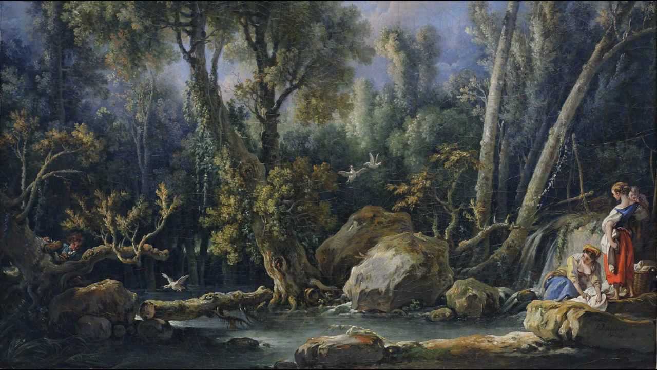 Fran&ccedil;ois Boucher, Laundresses in a Landscape, 1760