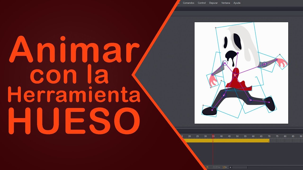 Como Hacer una Animación con la Herramienta Hueso (Animate cc)