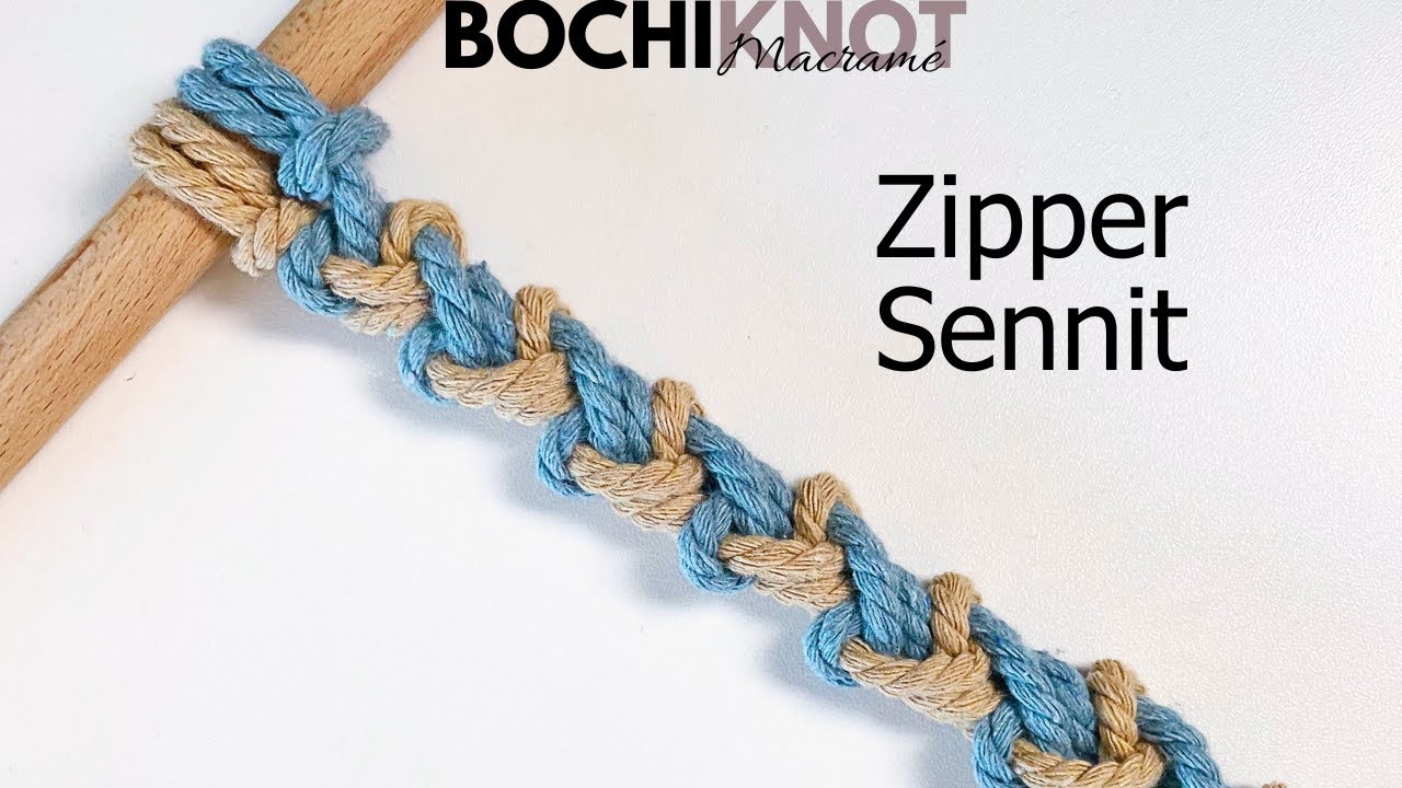 Macrame Knot: Zipper Sennit | Knot Pattern Series Tutorial