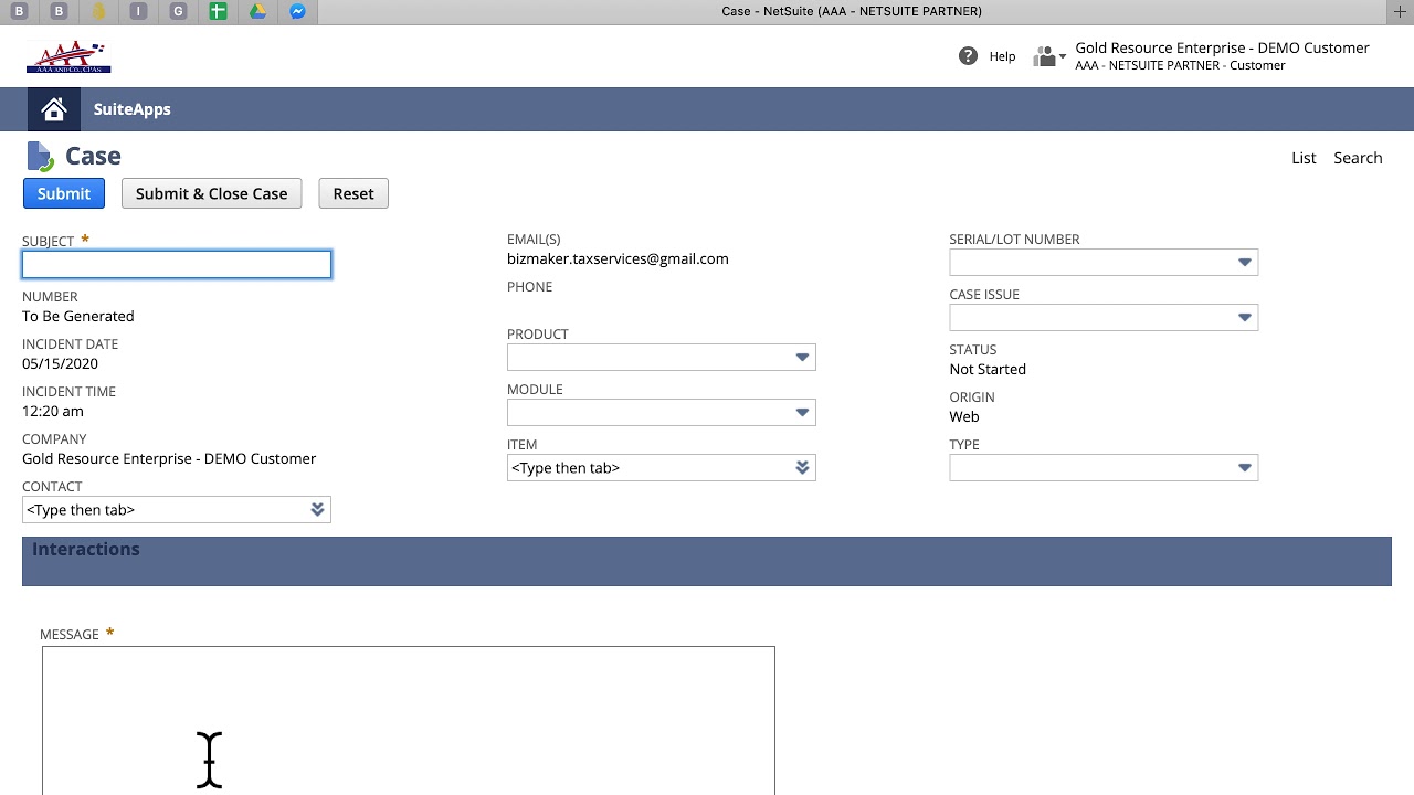 Netsuite - Customer and Vendor Centers