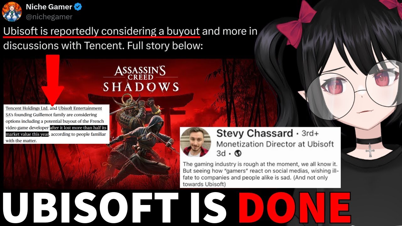 Директор Ubisoft атакует геймеров, компания находится на грани полного краха.