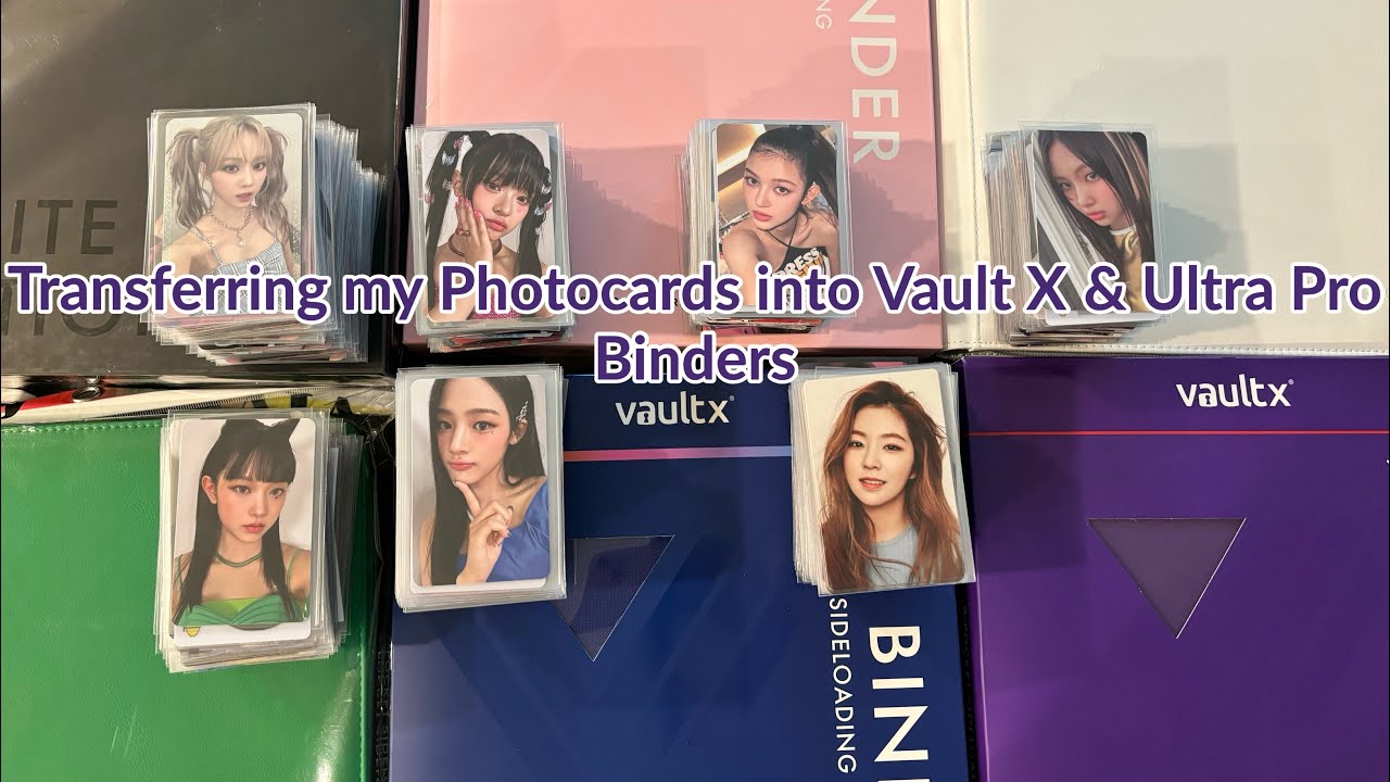 Transferring my Photocards into Vault X & Ultra Pro Binders ⟡ NewJeans aespa Red Velvet ♡
