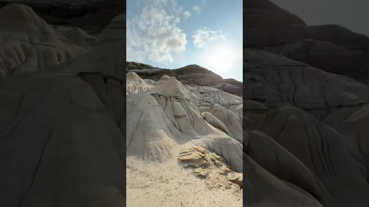 Hoodoos of Drum Heller in Alberta Canada #shortsvideo #hoodoos  #Drumheller