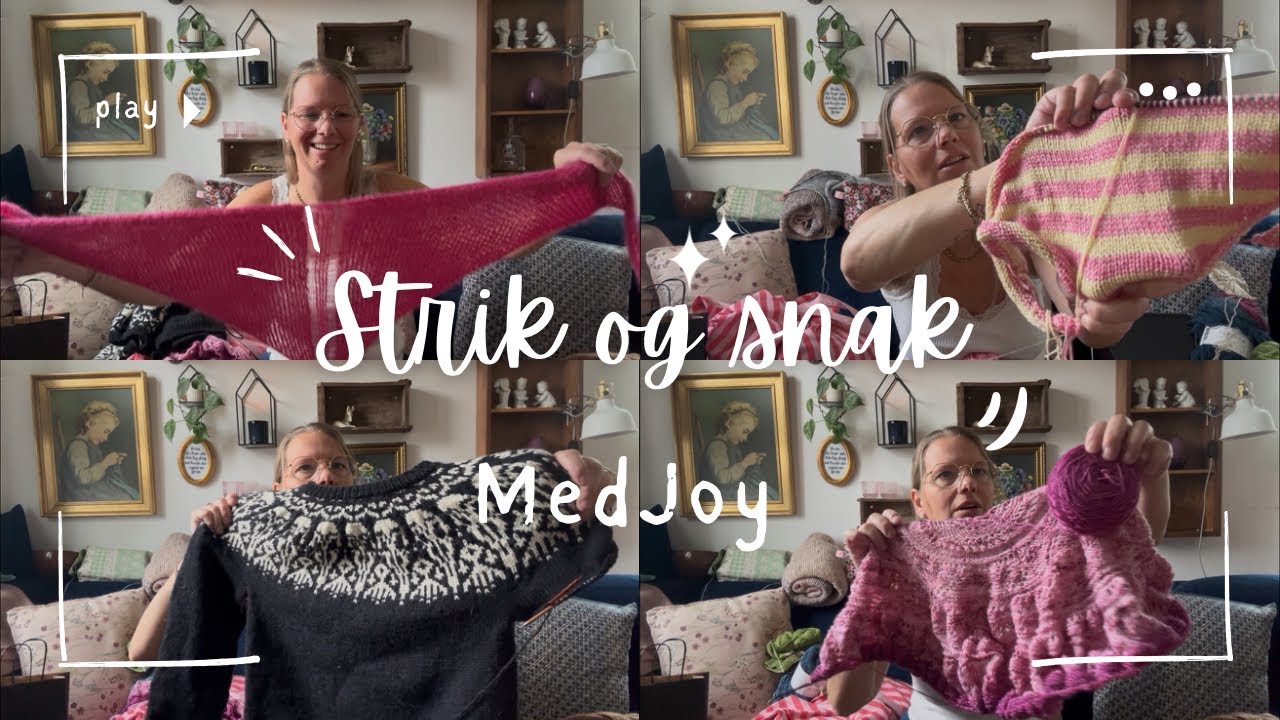 Strik og snak med Joy #28 den med pink strik, strømper og garn shopping