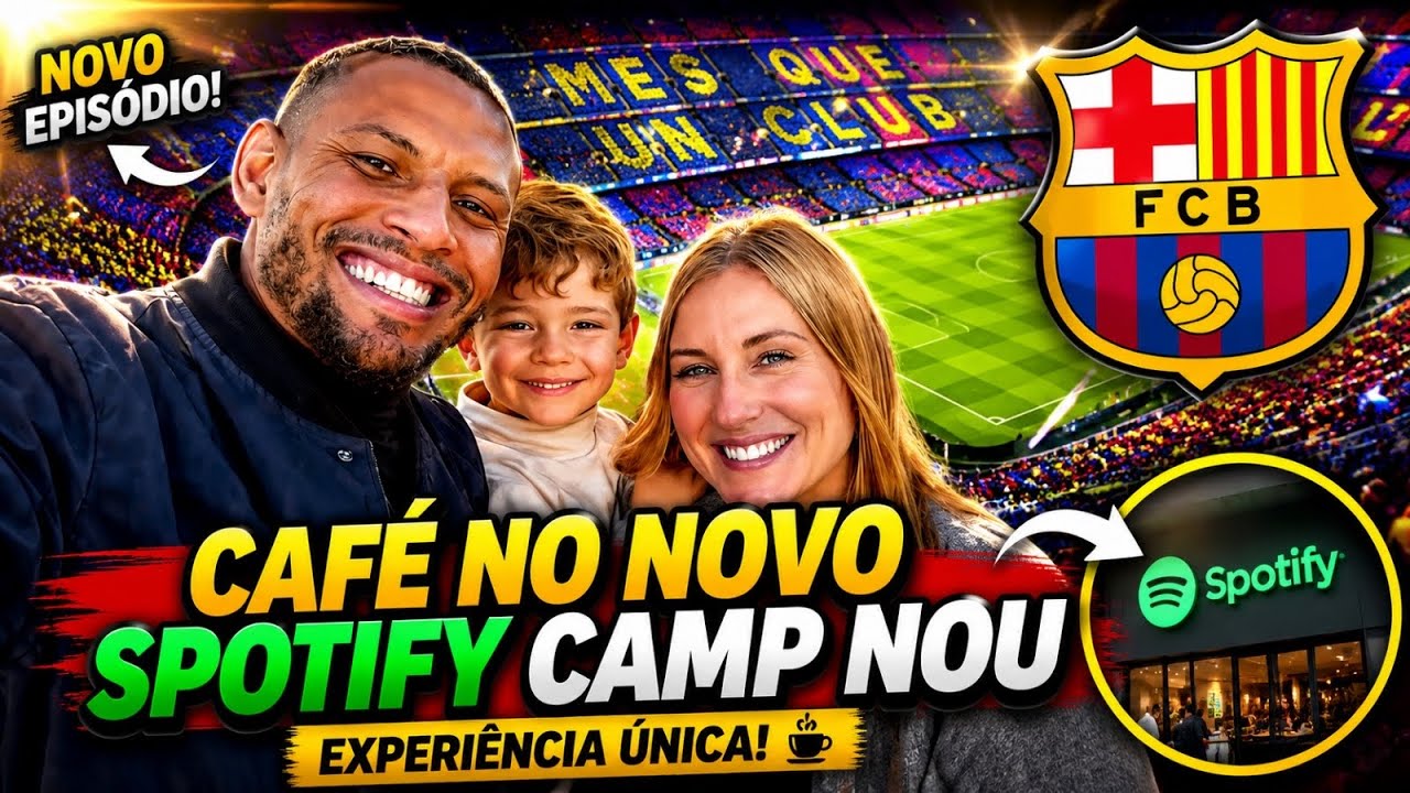 Um Café no Estádio do Barcelona! ☕🔵🔴 | Vlog em Família