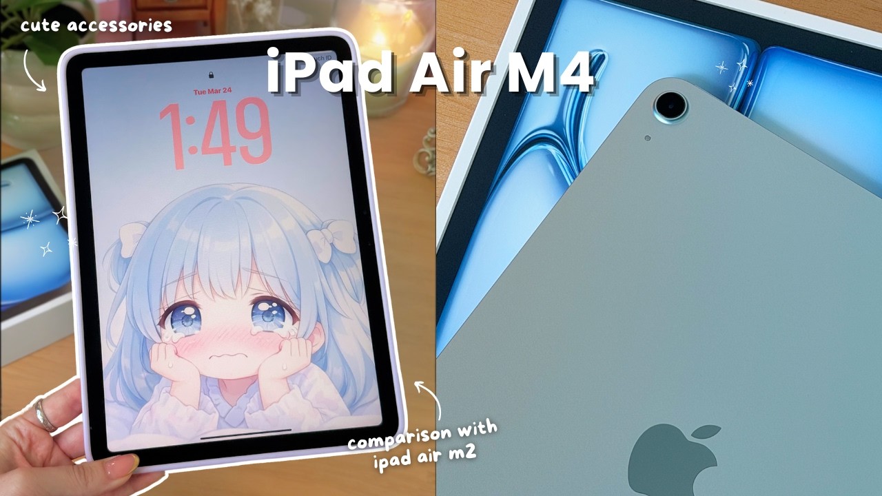 iPad Air M4 (Blue) 11&rdquo; 💙 2026 unboxing ✨ aesthetic setup & cute accessories
