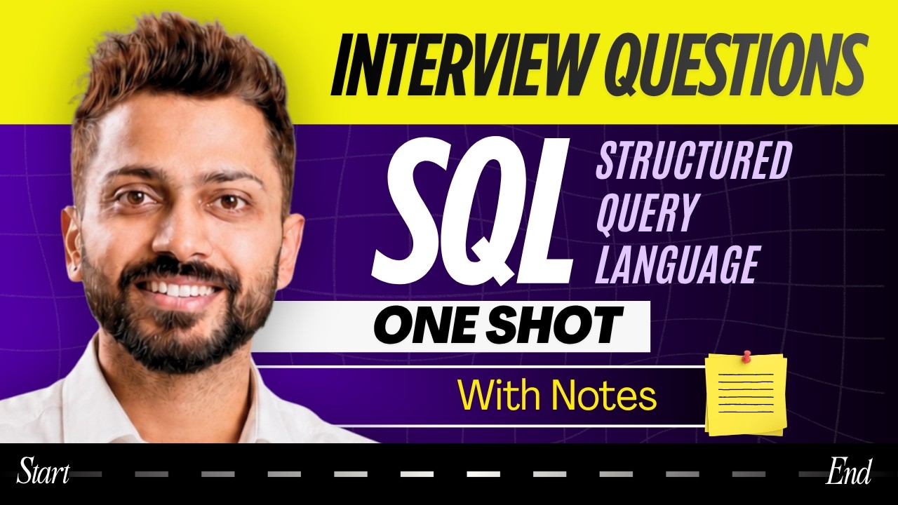 Complete SQL Interview Questions in One Shot | Placement Revision | Structured Query Language