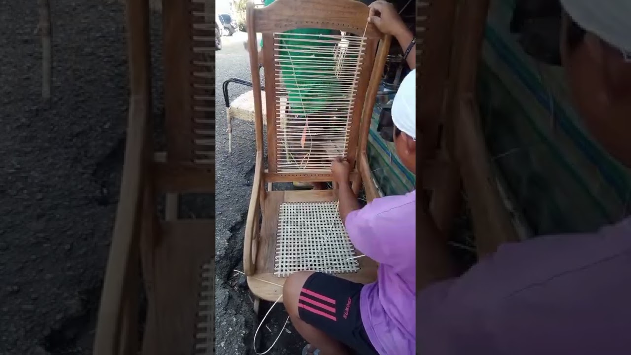 Narra Rocking Chair Restoratio(Rattan Solihiya & Varnish) #supportlokal