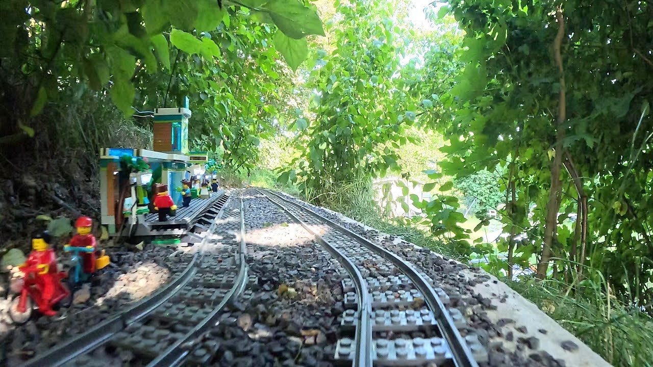 LEGO High-Speed Passenger Train 60051 - NonStop Service to the Coal Mine Complex - OnBoard View