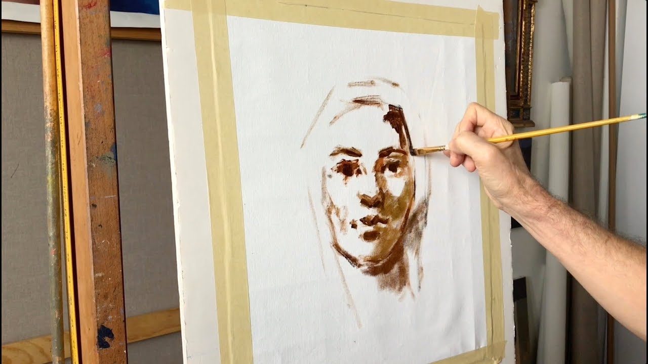 ALBERTO PANCORBO, Retrato al óleo en 20 Minutos,
