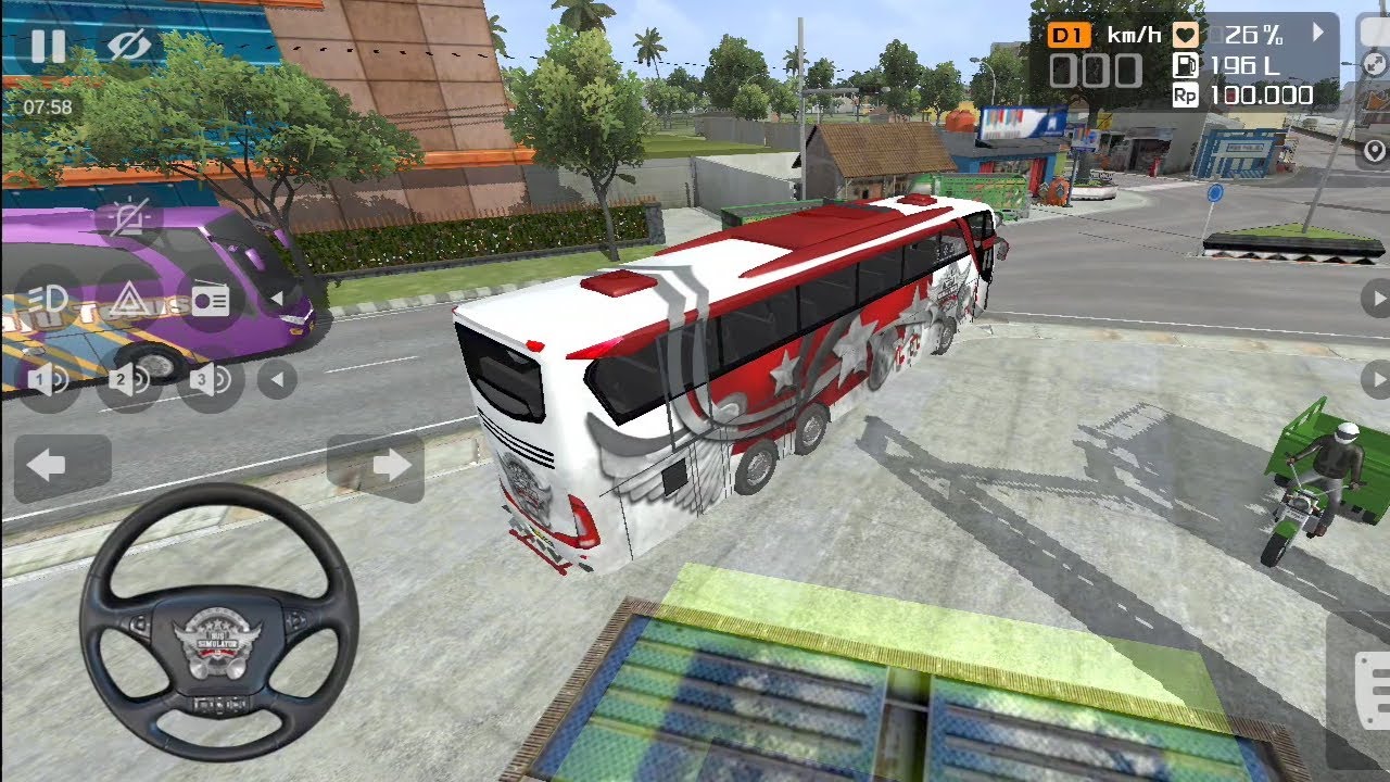 Indian new driver driving bus in new road bus simulator indonesia gameplay
