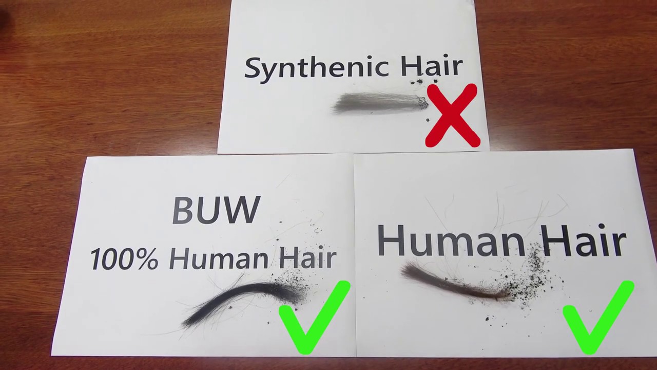 How to identify real human hair Product || Human Hair VS Synthetic Hair