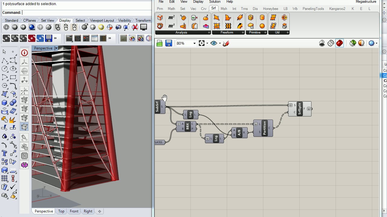 92 - Grasshopper Megastructures - Adjusting and Splitting Panels per Floor Levels (Error Present)