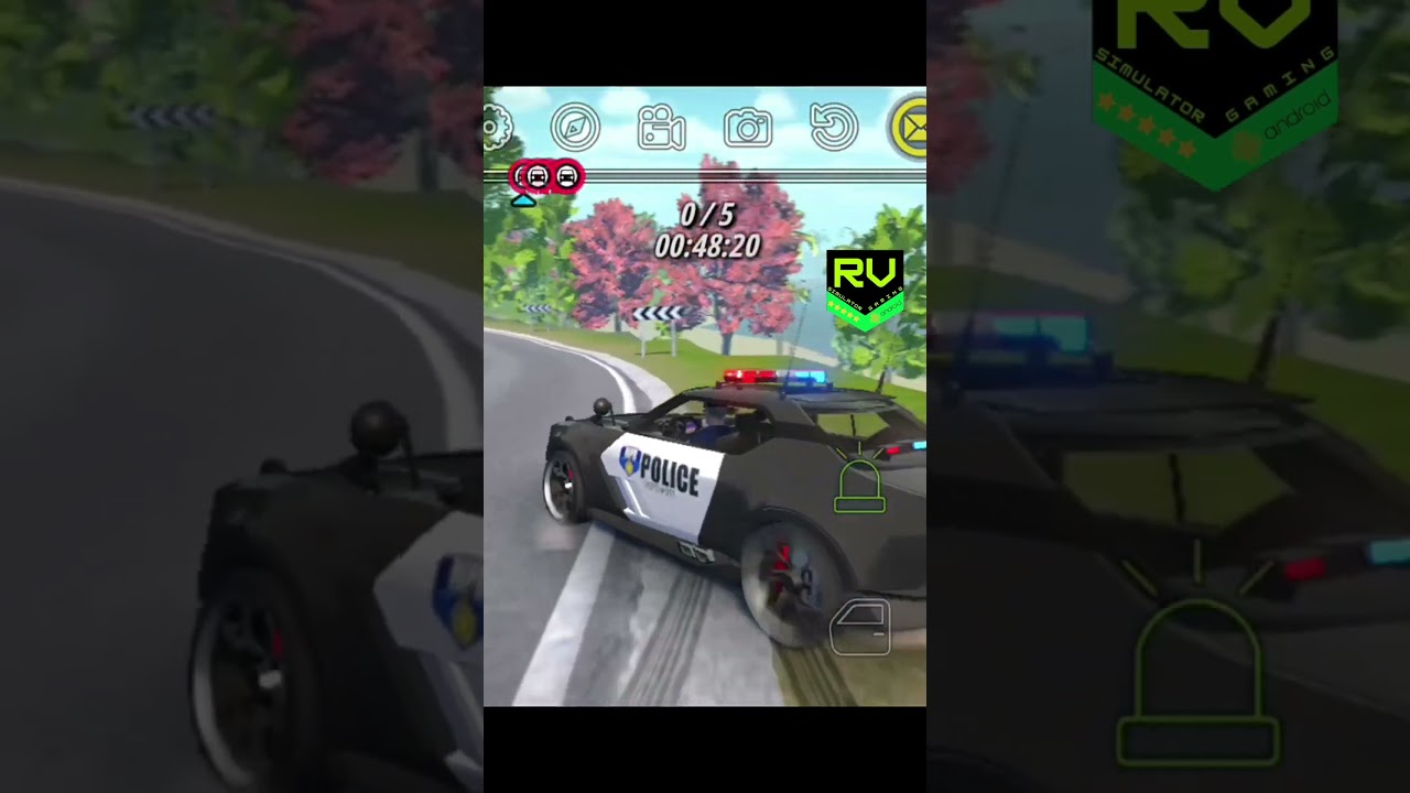 police car chases illegal racing car 