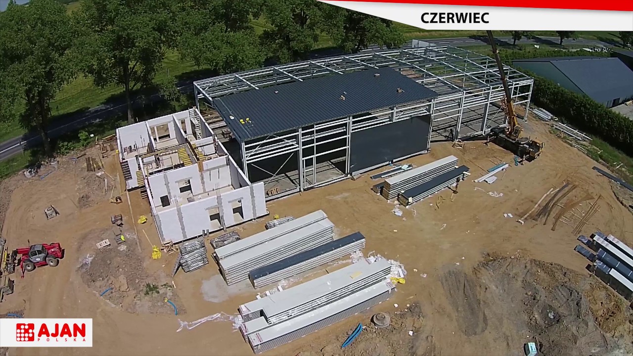 AJAN Polska - Budowa nowoczesnej hali, biur i pomieszczeń socjalnych.
