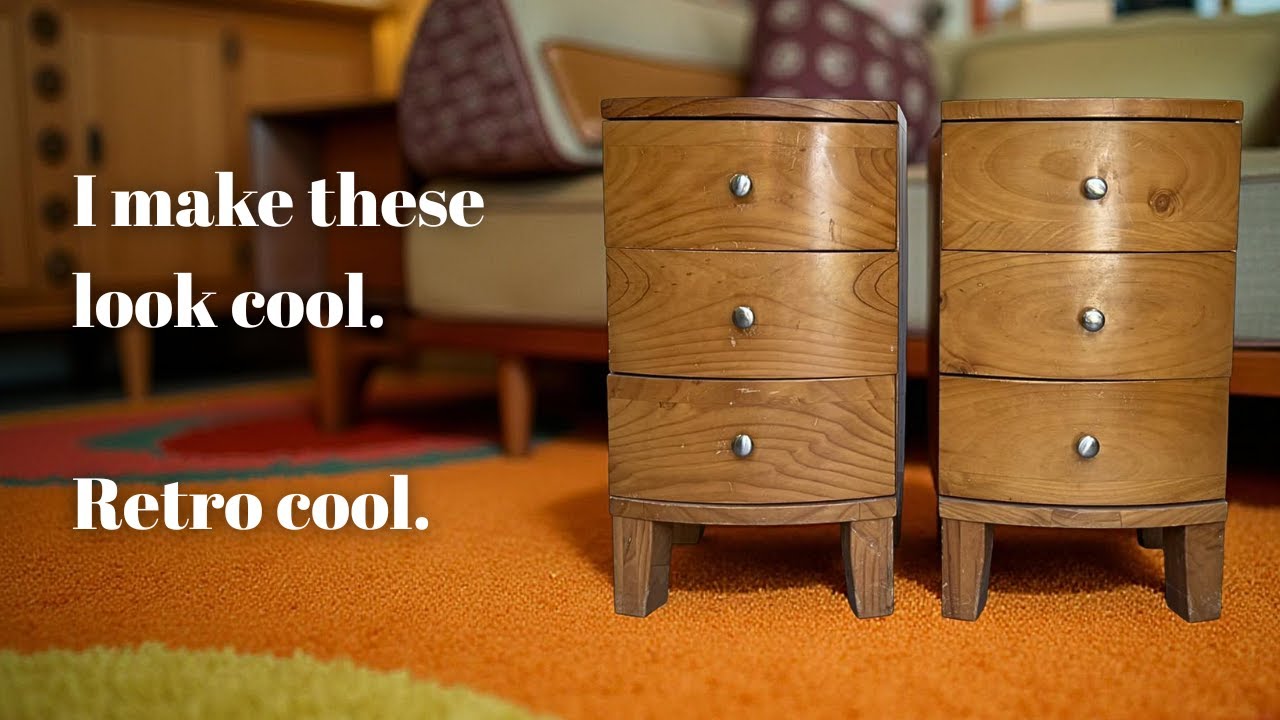 Bedside Tables Get An UNRECOGNISABLE Makeover - Groovy ;)