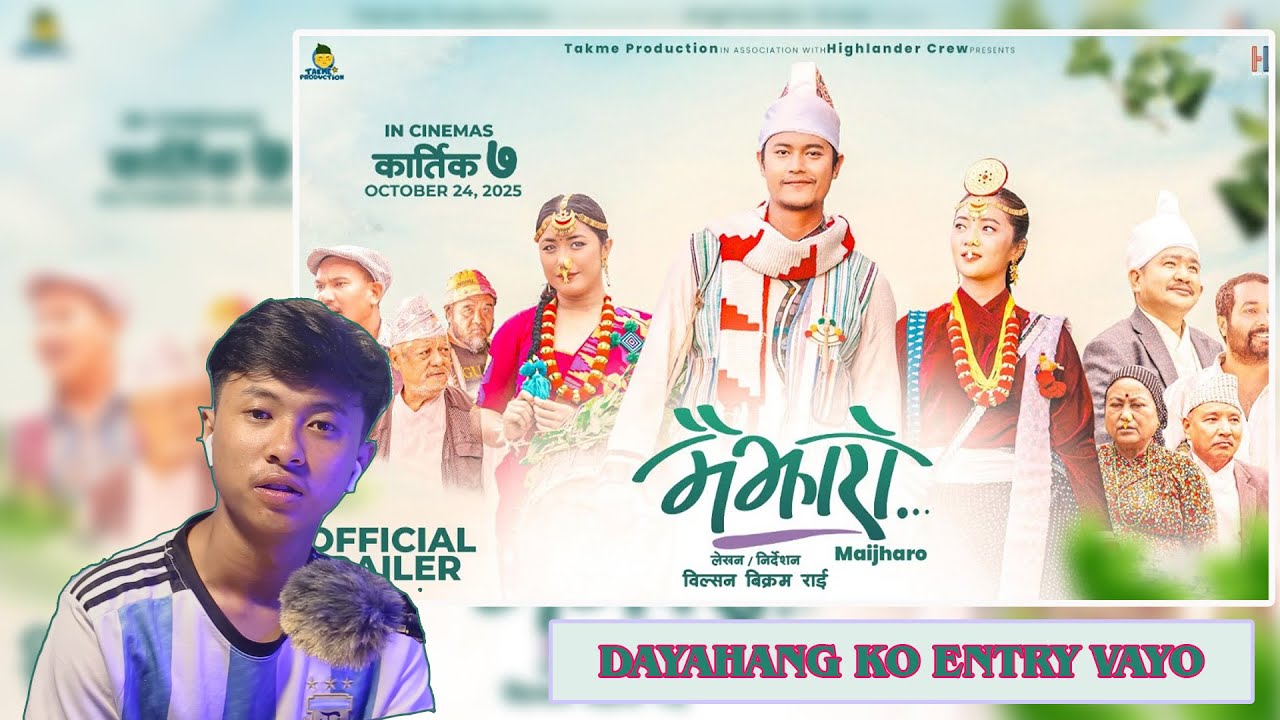 REACTING TO MAIJHARO | Movie Official Trailer #movie #santoshrai #movieteaser